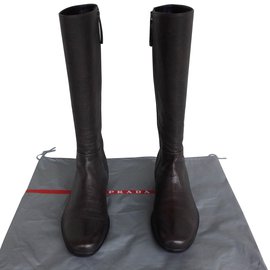Prada Botas Gris pardo
