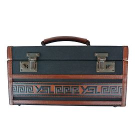 Yves Saint Laurent Reisetasche Schwarz Hellbraun