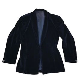 Thierry Mugler Jacke aus blauem Samt Blau