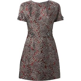 Dolce & Gabbana Vestidos Burdeos Metálico
