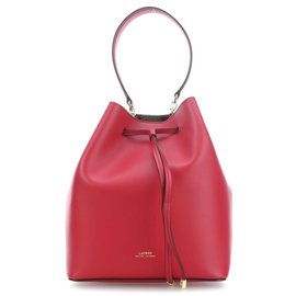 Ralph Lauren Collection-Dryden Debby Hobo smooth cow leather red-Red