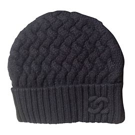 Chanel Bonnet Cachemire Noir