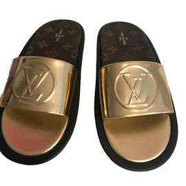 Louis Vuitton-Sunbath Flat Mule-Copper