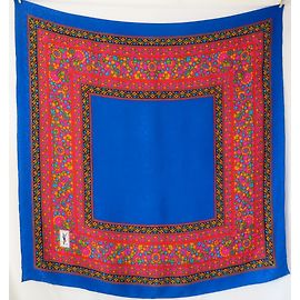 Yves Saint Laurent Sciarpa di seta di lusso Blu