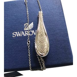 Swarovski-Collana in argento rodiato-Argento