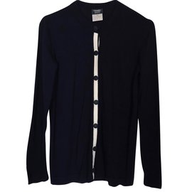 Strickjacke Chanel Marineblau