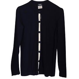 Chanel Cardigan Bleu Marine