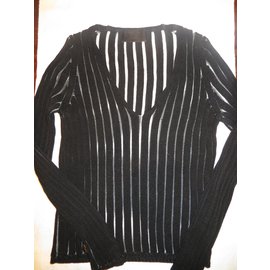 Philipp Plein-Philipp Plein, suéter negro calado.-Negro