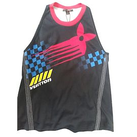 Camiseta sin mangas Louis Vuitton Negra de Algodón S Negro