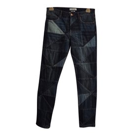 Isabel Marant Etoile denim patchwork Azul