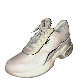 Karl Lagerfeld Lazarus White Leather Sneakers White