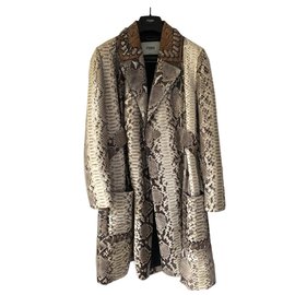 Fendi-Python coat-Caramel