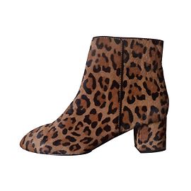 Mellow Yellow Bottines Imprimé léopard
