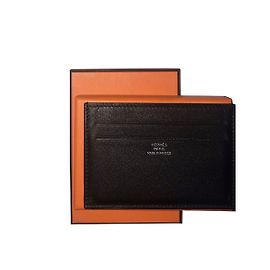Hermès Citizen-Twill-Kartenhalter Schwarz