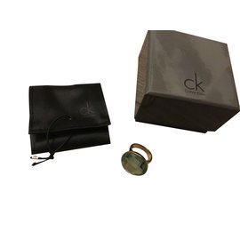 Calvin Klein-Calvin Klein anillo continuidad verde talla 53 nuevo-Otro