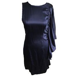 Robe en soie bleue Les Petites Taille 38 Bleu