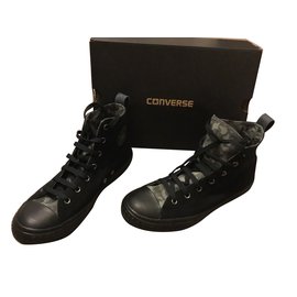 Converse-Converse hohe Sneakers Chuck Taylor schwarz Größe 38 neu-Schwarz