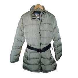 Prada-Quilted down jacket-Beige