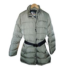 Prada Jaqueta Acolchoada Bege Nylon Bege
