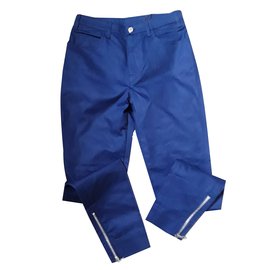 Louis Vuitton-Pantalones de corte 38-Azul