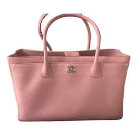 Chanel-Pink Executive Cerf Tote-Pink