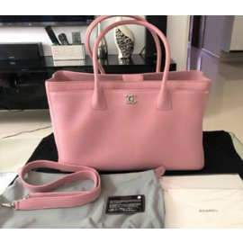 Chanel-Pink Executive Cerf Tote-Pink