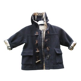Burberry-Boy Coats Outerwear-Black