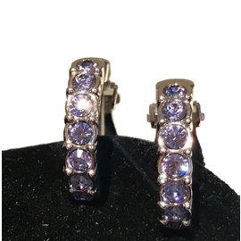 Swarovski-Boucles d'oreilles-Bleu clair