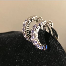 Swarovski-Boucles d'oreilles-Bleu clair
