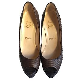 Christian Louboutin Lady Peep 150 Ebony