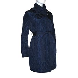 Donna Karan Casaco acolchoado com capuz Azul