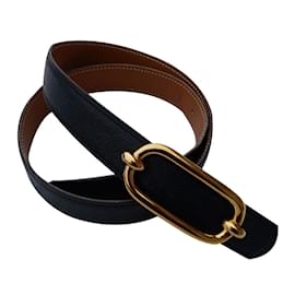 Hermès Ceintures Beige Gris anthracite Bleu foncé