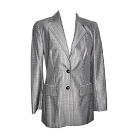 Escada blazer from silk and wool Grey