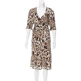 Vestido Martina de seda Diane Von Furstenberg marrón multicolor Castaño Multicolor
