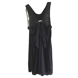 Vanessa Bruno Athe Vanessa Bruno - Leinenmixkleid mit Spitze Schwarz