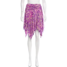 Diane Von Furstenberg-DvF asymmetric Elma skirt-Pink,Multiple colors