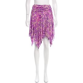 Diane Von Furstenberg Falda Elma asimétrica DvF Rosa Multicolor