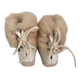 Baby Dior-Boots-Beige,Eggshell
