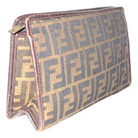 Fendi-Vintage toiletry bag-Brown