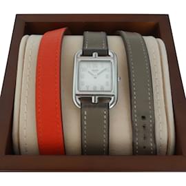 Hermès UHR HERMES CAPE COD PM Orange Taupe