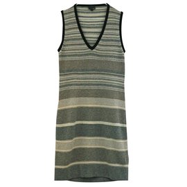 Fendi-Robe en tricot-Noir,Gris