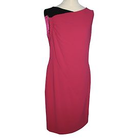 Escada Kleid in Pink und Schwarz Schwarz Rot