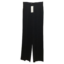 Schwarze Hose René Lezard Schwarz