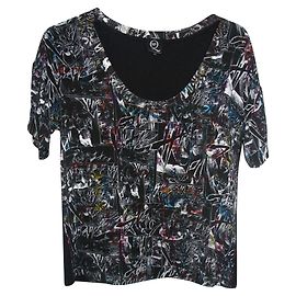 Top de seda estampado McQ Alexander McQueen multicolor Multicolor
