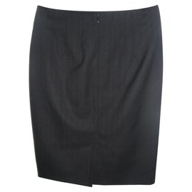 Hugo Boss-Vilina penicil skirt-Dark grey
