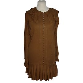 Marc by Marc Jacobs Seidenkleid Cognac Cognac