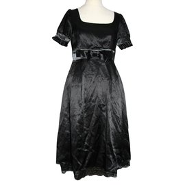 Marc by Marc Jacobs-Silk dress with lace-Black