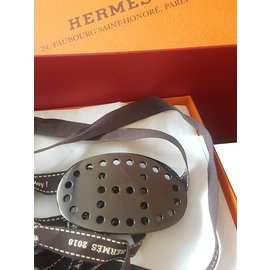 Hermès-fivela para cinto-Cinza antracite