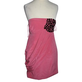 Tibi-Cocktail dress silk-Pink