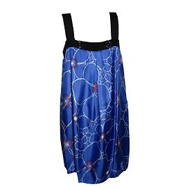 Tibi Seidenkleid Königsblau Blau